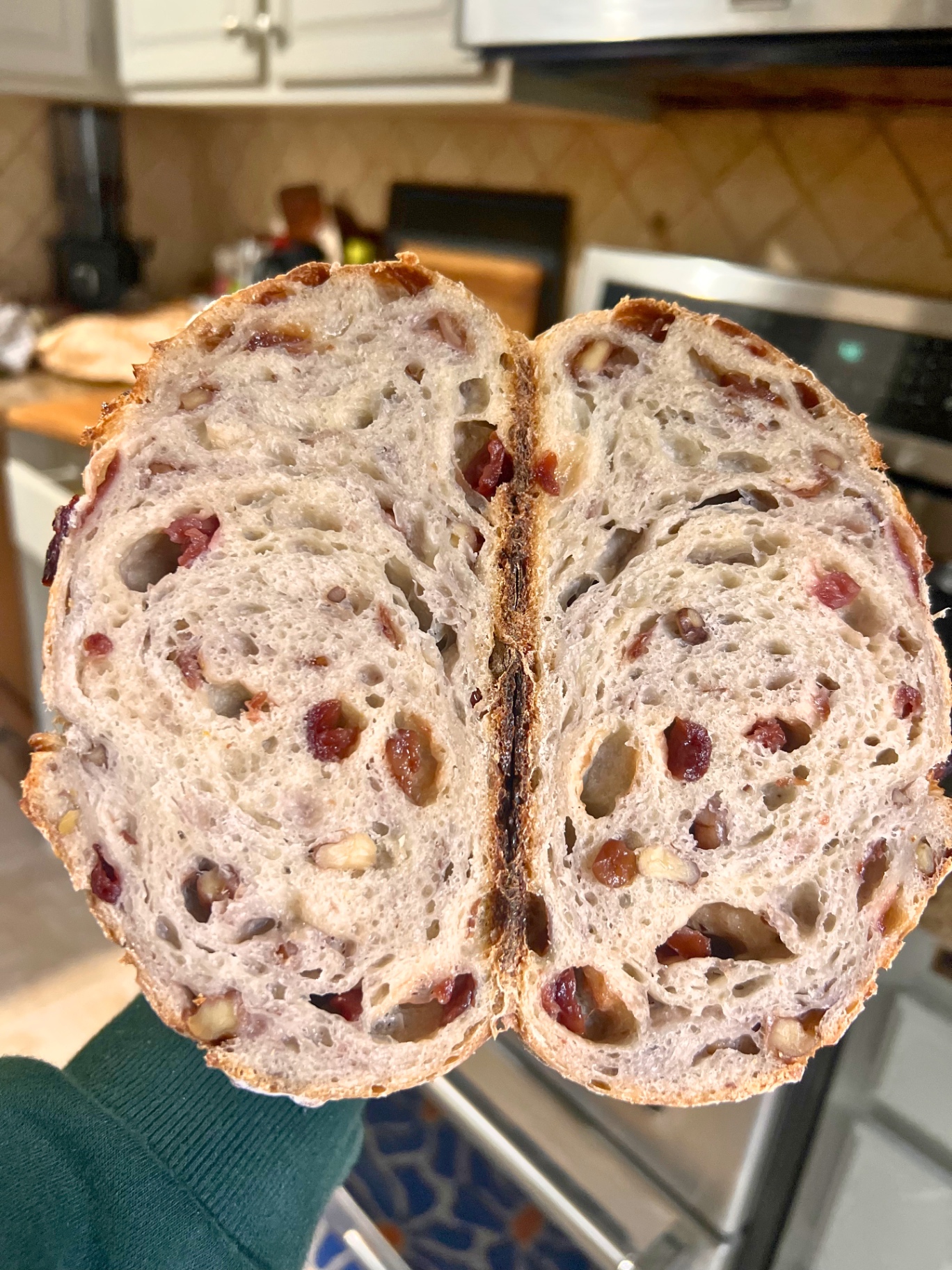 Pan de arándano y nueces