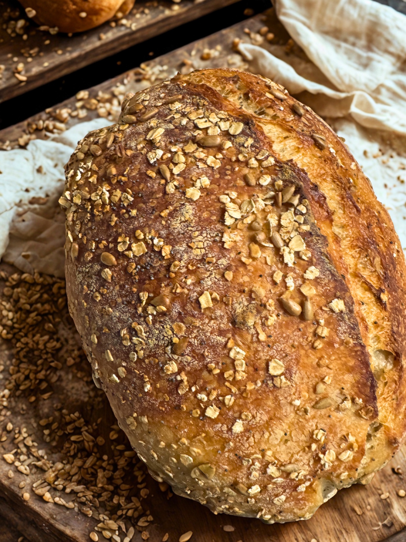 Pan multigrano con avena y semillas