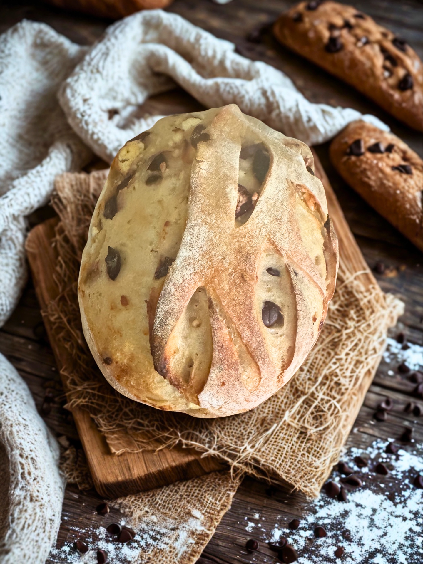 Pan de chocolate con chispas